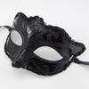 Mujeres Chicas Sexy Black Lace Edge Venetian Masquerade Hallowmas Masks Maskerade Masks con máscara de brillo brillante máscara de baile de baile2448182