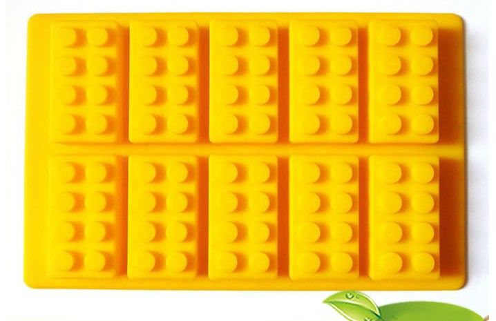 Partihandel LFGB Block Brick Ice Mold Silicone Ice Cube Fack Gratis frakt via FedEx / DHL, parti