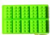 Partihandel LFGB Block Brick Ice Mold Silicone Ice Cube Fack Gratis frakt via FedEx / DHL, 100PCs per parti