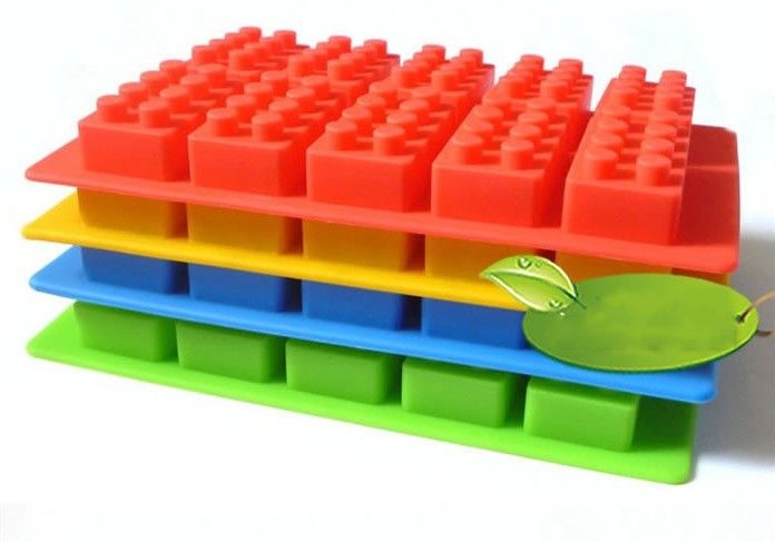 Partihandel LFGB Block Brick Ice Mold Silicone Ice Cube Fack Gratis frakt via FedEx / DHL, parti