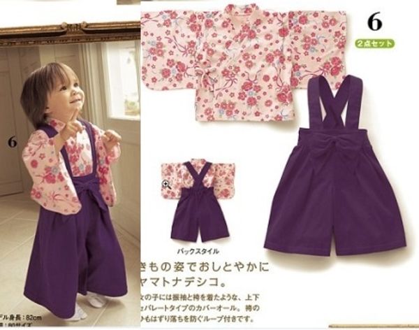 

Floral Baby Girls Sets Kimono Romper Suits Overalls Shirt outfits 100% Cotton TOP QUALIY Japan Baby Clothes Retail