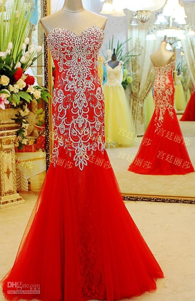red gown for pageant