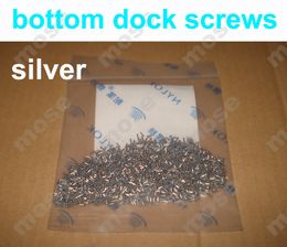 Original Silver & Black Bottom Dock Screws 5 Point Star Pentalobe Screw for iPhone 5 iPhone 5S 2000pcs/lot