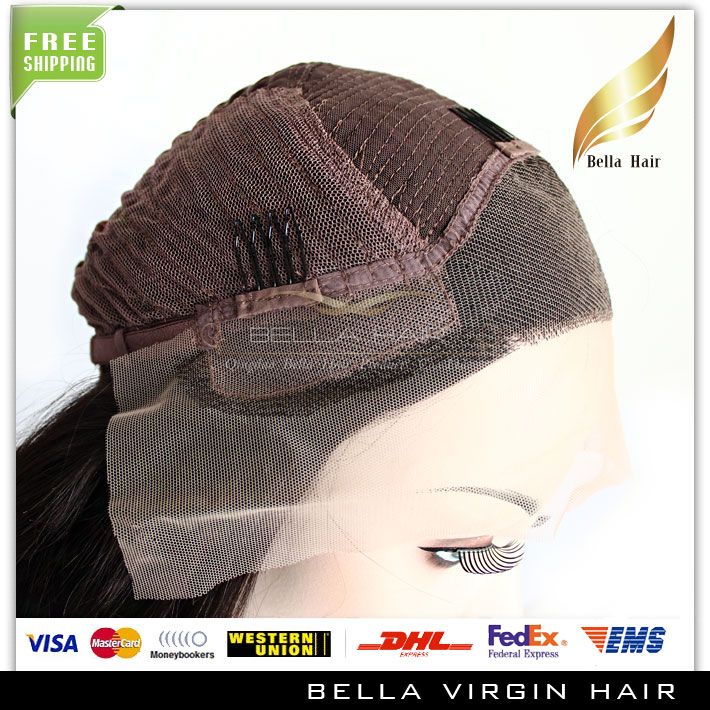 Brasilianskt mänskligt hår frontala peruker för svarta kvinnor spetsar peruk bellahair
