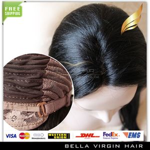 Brazylijskie ludzkie włosy frontalne peruki dla czarnych kobiet koronkowe peruta Bellahair