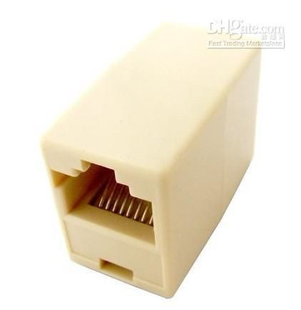 Vente en gros-RJ45 8 broches femelle vers RJ45 8 broches femelle adaptateur connecteur câble réseau # 07F