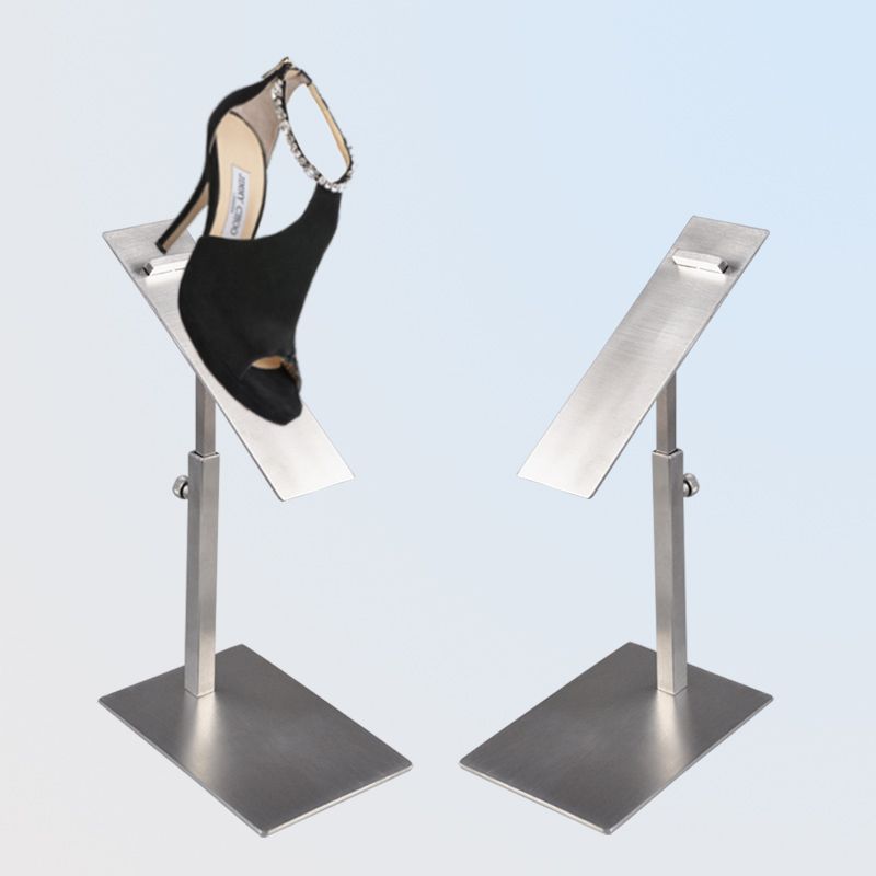 Wholesale YEON Adjustable Height Stainless Steel Shoe Display Stand