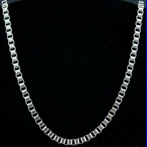 Fine 316L Stainless steel 1.5mm Box Chain Necklace