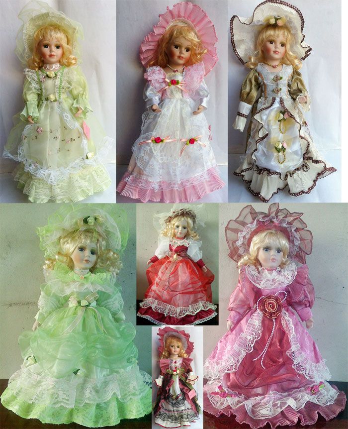 fancy porcelain dolls