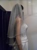 2022 New Double Tier Cascade Beaded Wedding Veil Swarovski Crystals and Pearls White Ivory Bridal Veils Bridal Accessories