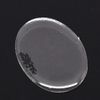 2000 PCS / LOT CLEAR 25 * 18mm Oval Epoxy Sticker 1 tum 3d Crystal Bottle Caps Ellipse Klistermärke