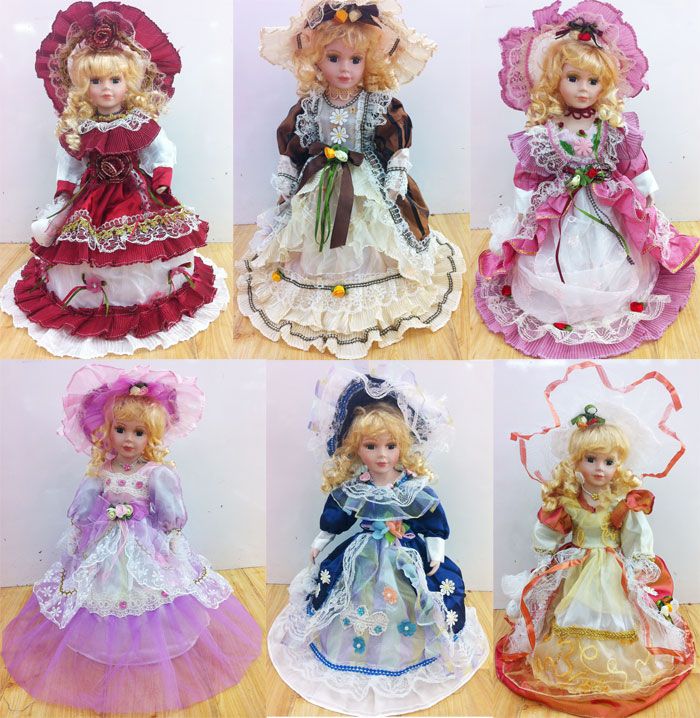 fancy porcelain dolls