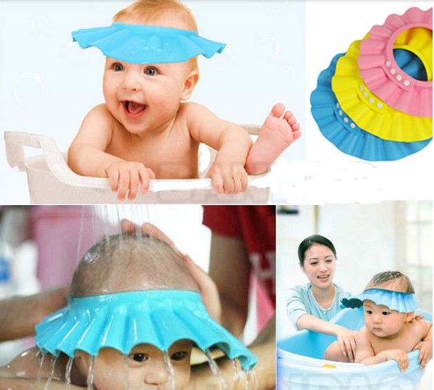 Baby Bathing Supplies Adjustable Shower Cap Protect Shampoo For Baby