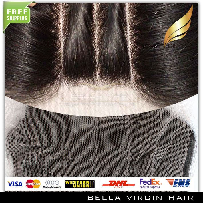 3 Part 4x4 HD Swiss Lace Closure Human Body Wave with Baby Hair Peruvian Brazilian Indian Malaysian