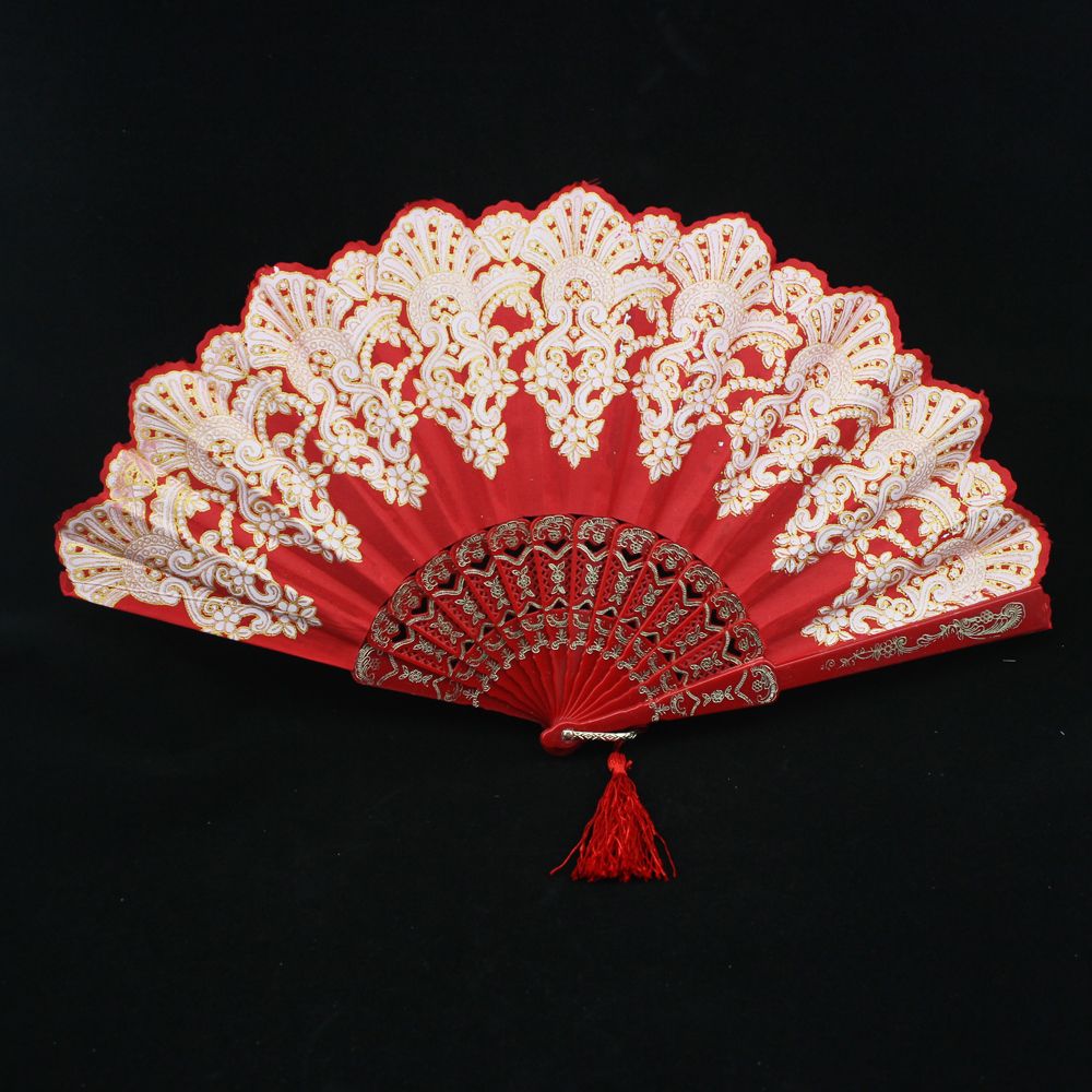 2019 Handmade Silk Folding Hand Fan Dance Props Bridal Accessories From