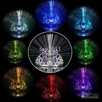 Hurtownie - 10 sztuk dużo kolorowe światło lampy błyskowe Zmiana 8 kolorów Dancing Headgear Motyl Korona Fiber-Optic Headpand