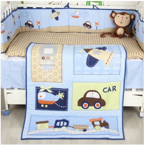 new boy baby cot crib bedding comforter set applique cars airplane quilt fitted sheet bumper of 3 items juvenile bedding boys boys sheets sets from - Baby Bedding For Boys new boy baby cot crib bedding comforter set applique cars airplane quilt fitted sheet bumper of 3 items juvenile bedding boys boys sheets sets from - Baby Bedding For Boys