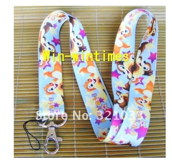 

Wholesale 30 pcs Cartoon CHIP & DALE CHIPMUNKS PHONE LANYARD NECK STRAPS