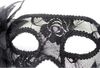 sexy schwarz weiß rot Frauen gefiederte venezianische Maskerademasken für einen Maskenball Spitzenblumenmasken 3 Farben HJIA8704166101