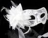 sexy Black white red Women Feathered Venetian Masquerade Masks for a masked ball Lace Flower Masks 3colors HJIA8702936711