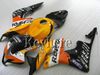 Injektion Motorcykelmässa för Honda 2007 2008 CBR600RR CBR 600 RR 07 08 Orange Repsol Fairing Kits, Aftermarket Body Work med 7Gifts