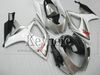 Kit carenatura corpo moto custom ABS per Suzuki 2006 2007 GSXR 600 750 Set carenature GSXR600 R750 06 07 carrozzeria argento bianco