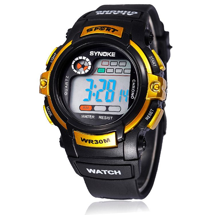 

Gift Watch For Student Men LED Digital Sports Watch Waterproof Mix Colors 10pcs DHL Drop Free Shipping, Mix all the colors