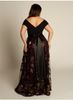 Cheap Plus Size Evening Dresses Sleeves A Line Off The Shoulder Formal