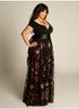 Ucuz Artı Boyutu Abiye Kollu A-Line Off Omuz Örgün Elbise Sequins Aplike Kat-Uzunluk Özel Durumlar