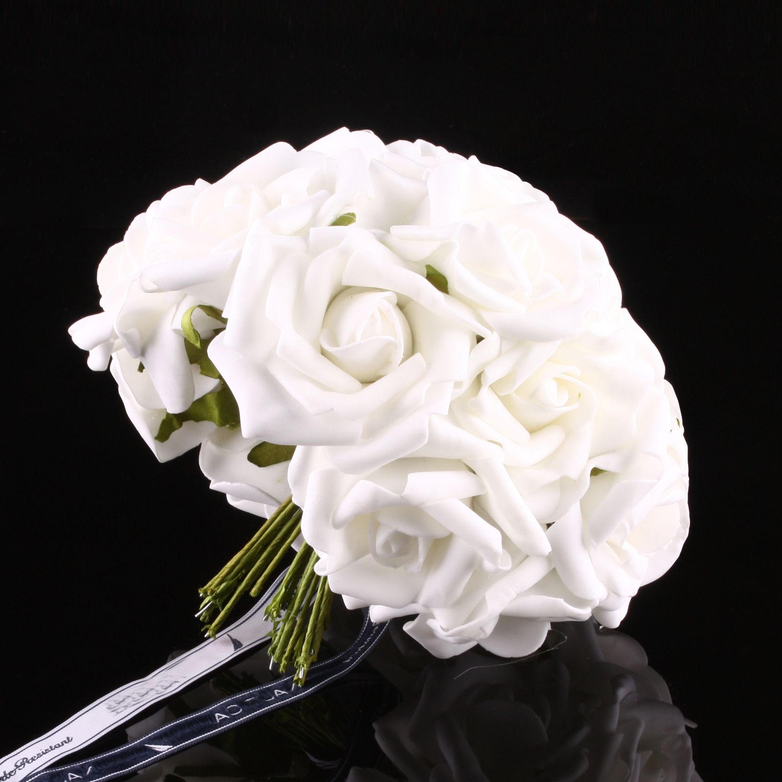 40 Heads Rose Flowers Head Latex Real Touch Artificial For Diy Bouquets