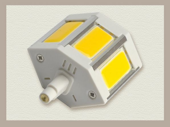 COB R7S 7W 따뜻한 화이트 / 화이트 LED 홍수 전구 78mm AC85 ~ 265V