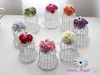 2021 Wedding Favor Boxes White Metal Bell Birdcage Shaped with Flowers Party Gift Boxes Supplies High Quality Candy Boxes For Gues9980125