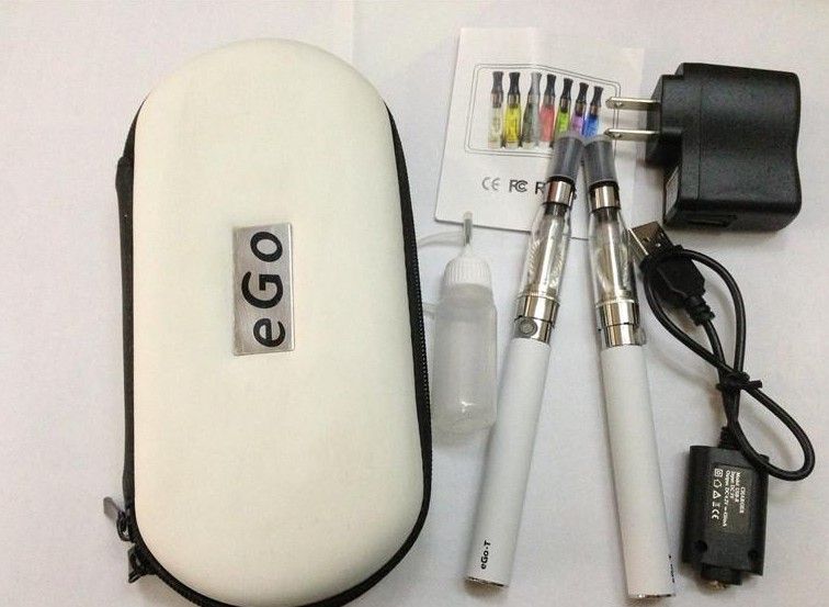Double eGo CE4 Starter Kit E Cigarette 650/900/1100mAh eGo t battery 1.6ml CE4 Clearomizer E Cig Set Zipper Case Kit 12 Colors IN STOCK