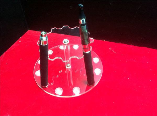 Acrylic e Cig Display Showcase Case Smoking Vaporizer Pen Clear Stand Show Shelf Houder Draaibare Rack Doos voor E Sigaret Drip Tip ECIG DHL