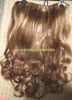 Jeden kawałek ludzki klamerka do włosów w / na przedłużeniu Ciała Fala 4 / 27,100% Human Hair Made, 18 "