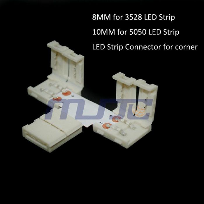 10 x полоса для полоски Т-образных разъемов без пайки для светодиодных лент 8 мм 3528 10 мм 50506366171