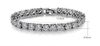1 ct SONA synthetic diamond wedding bracelet whole 18k White gold plated High quality jewelry Wedding bracelet For Women182F
