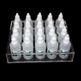 Akryl E cig Display Showcase Klar hyllhållare Rack för 10 ml 20 ml 30 ml E flytande Eliquid E juiceflaska Nålflaska DHL