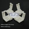 100sets Strip to Strip 4PIN 10MM + Shaped LED Corner Connector For 5050 RGB Led Strip No Soldering