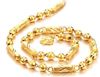 100% gold necklace , long 55cm, weight 45g, width 5mm, free shipping ,