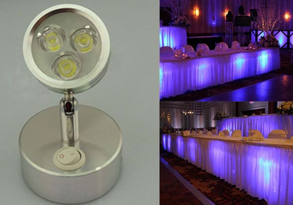 2019 Led Light Cordless Led Undertable Lamp For Wedding Events