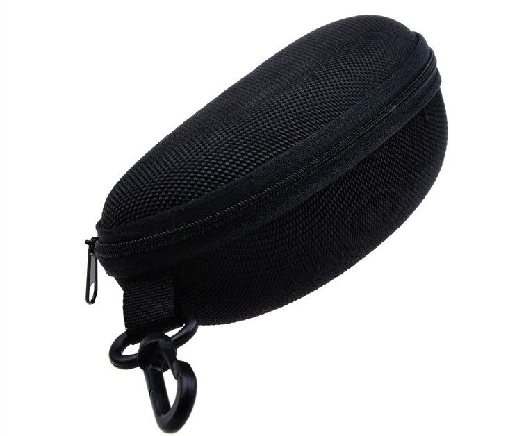 Boîte à lunettes à fermeture éclair noire, Portable, Style mignon, étui rigide à fermeture éclair pour lunettes, sac de lunettes de soleil, accessoires pour lunettes, livraison gratuite