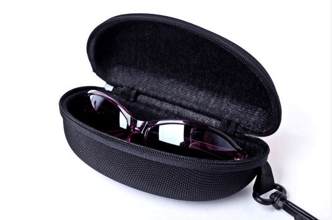 Reißverschluss Brille Box Schwarz tragbarer süßer Stil Hartes Reißverschluss Gehäuse Kiste für Gläser Augenbrillen Sonnenbrillenbeutel Eyewear Accessoires 8734276