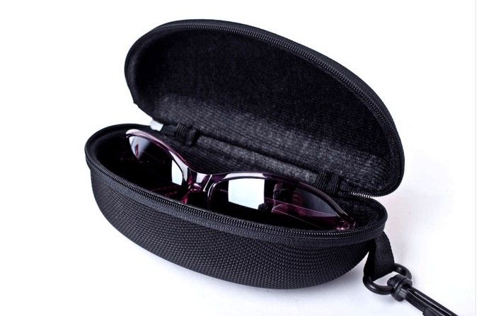 Zipper Glasses Box Black Portable Cute Style Hard Zipper Case Box for Glasses Eye Glasses Sunglass Bag Eyewear Accessories 5512448