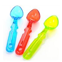 Wholesale Eco Friendly Color Ice Cream Scoop Plastic Cream Spoon Stack MINI Kitchen Gadgets Household Supplies SH472