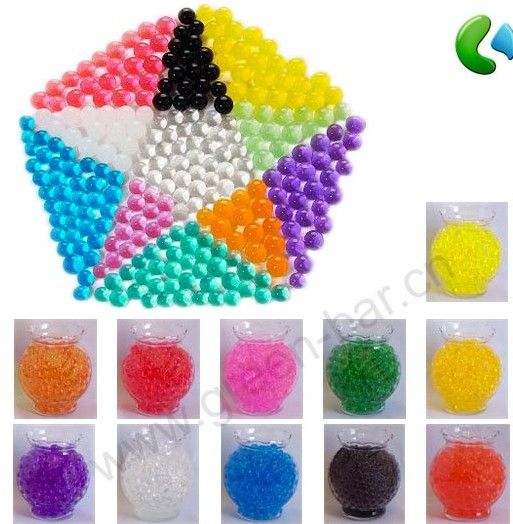 WEDDING CRYSTAL ACCENTS DECO BEAD WATER STORING GEL BEADS MAGIC SOIL