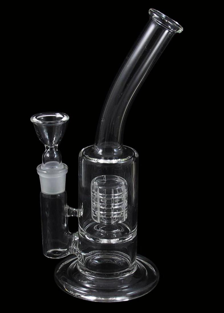 

D021 glass water smoking color pipe with birdcage percolator two functions