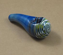WSC-1006 sexy pipe little fat glass smoking pipes spoon pipe 11CM