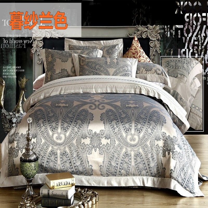 Noble Jacquard Cotton Bed Linen/Bed Sheet/Duvet Cover /Bedding Set