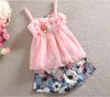 Mix 5pcslot baby girls tutu dress dot sequins embroidery Net yarn ruffle dance skirt babies pleated Ball Gown skirts children Des2128009